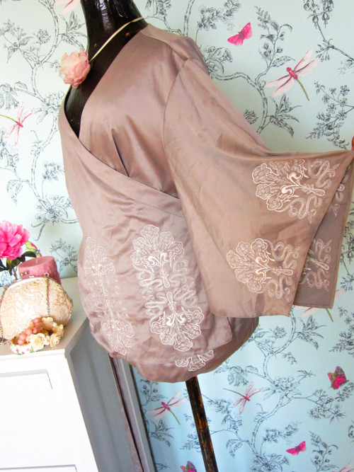 Kardigan-kimono střibřité — foto 4
