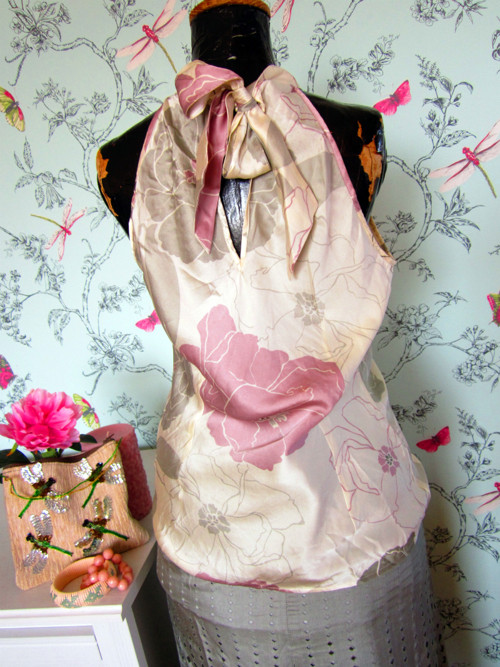 Top pastel v hedvábí — foto 3