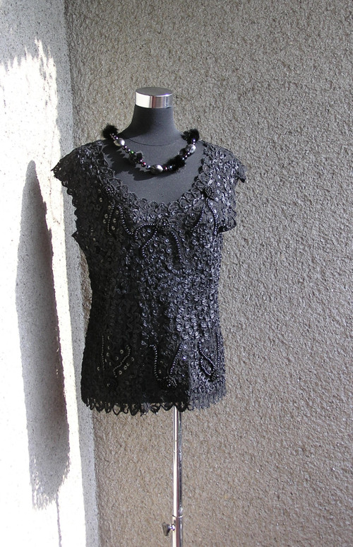 Noblesní blůzka černá — foto 3