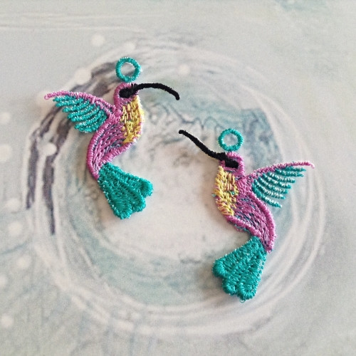 Hummingbird crazy No. 3 - náušnice — foto 2