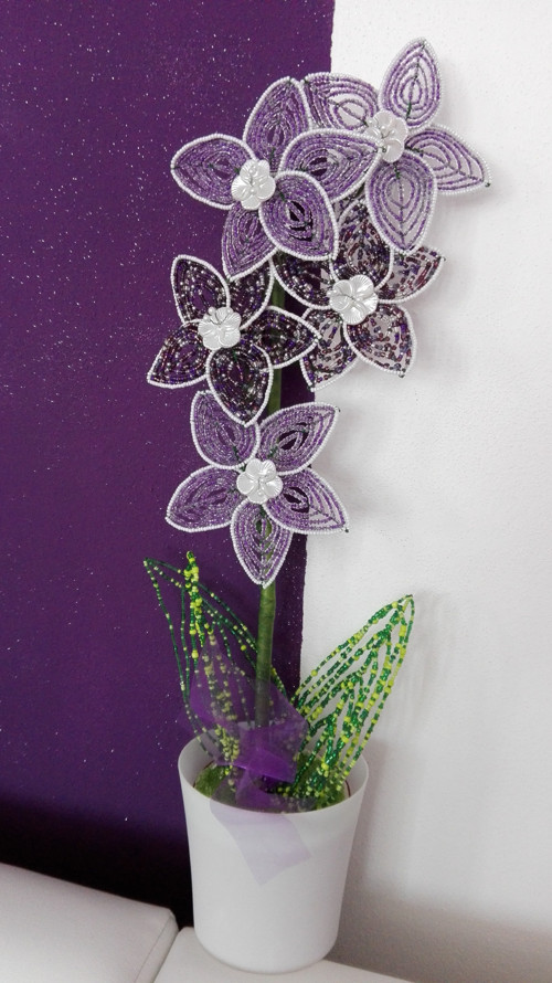 Orchidej z korálků — foto 2