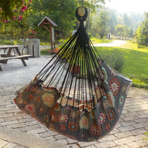 XXL polstrované - šedé mandaly — foto 2