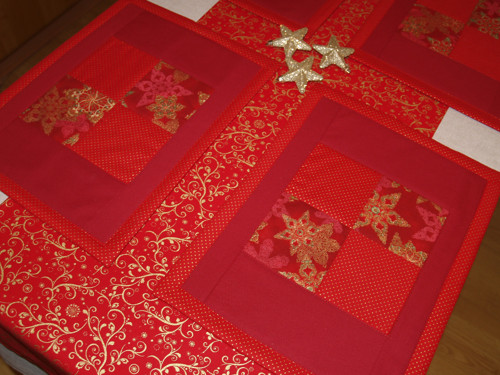 Sada prostírání - Red flourish — foto 2