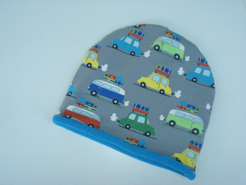 Hřejivá čepice -AUTA-AUTOBUSY — foto 3