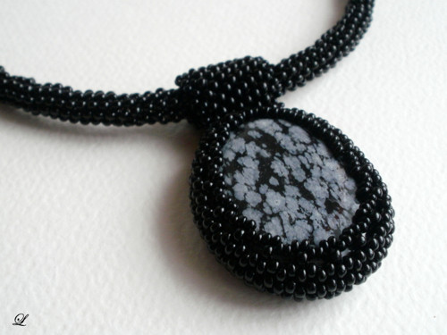 Náhrdelník Obsidián — foto 2