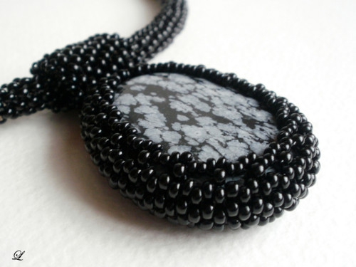 Náhrdelník Obsidián — foto 3