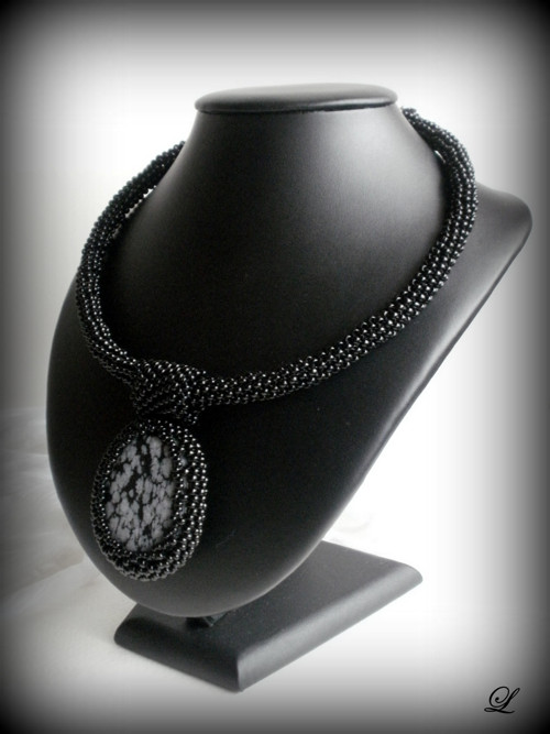 Náhrdelník Obsidián — foto 4