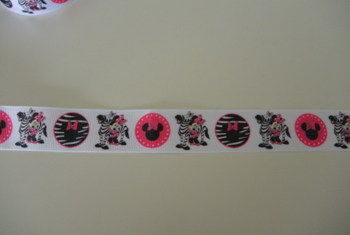 Rypsová stuha minnie mouse 2,5 cm — foto 2
