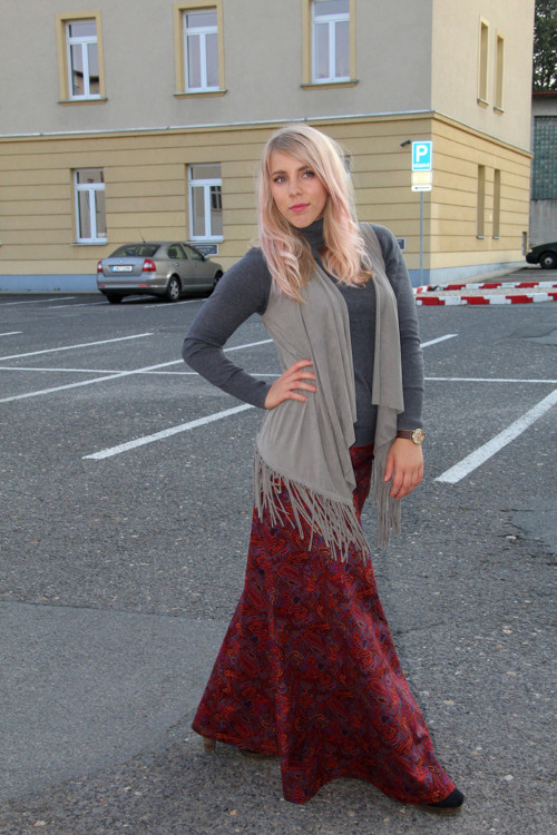 Sukně v barvě psího vína:) — foto 4