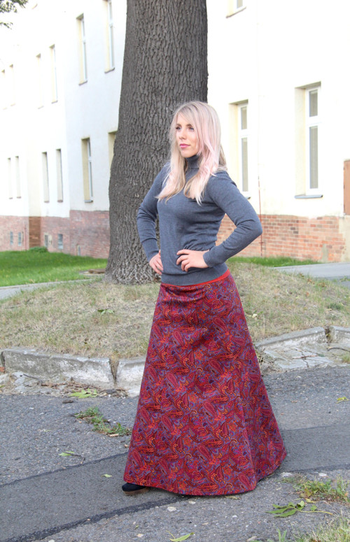 Sukně v barvě psího vína:) — foto 5