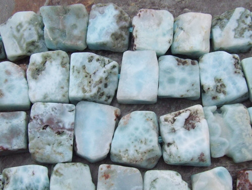 Larimar surové 14x18mm — foto 2