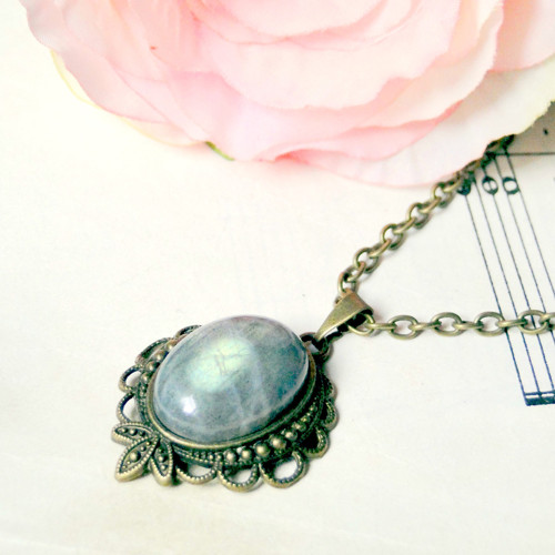 Vintage Labradorite Set / Set s labradoritem — foto 2