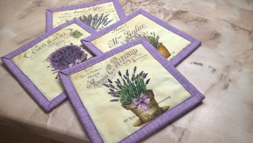 Podkafíčka Lavender sada 4ks - 1. — foto 6
