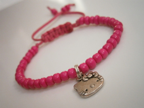 Dětský růžový náramek Hello Kitty — foto 3