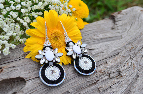 Soutache náušnice Romantická Elegance... — foto 2