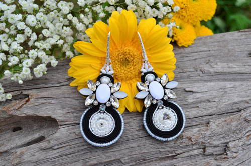 Soutache náušnice Romantická Elegance... — foto 3