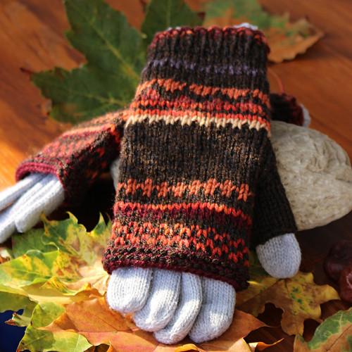 Rukavice bez prstíků "Indian summer" — foto 2