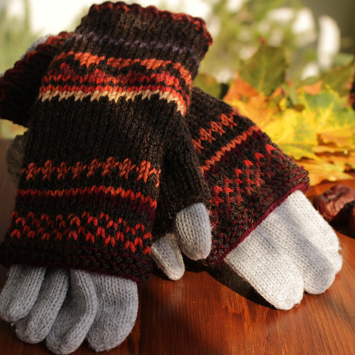 Rukavice bez prstíků "Indian summer" — foto 3