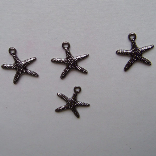 Hvězdice MINI/ gunmetal/ 19x20mm — foto 2