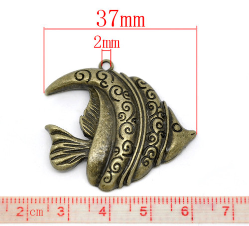Ryba MAXI/ bronz/ 37x35mm — foto 2