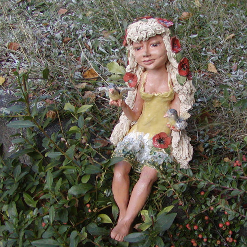 Víla Sonička,s ptáčkama,cca 35cm — foto 3