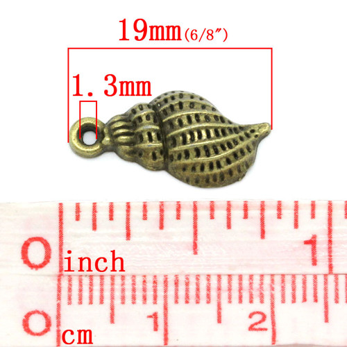 Mušle mini/ ant.bronz/19x9mm — foto 2