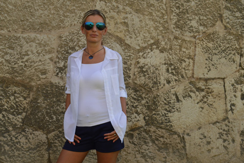 Dámska košela - Nature (biela) — foto 3