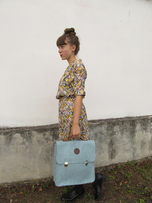 Aktovka OLIVIE modrá — foto 2