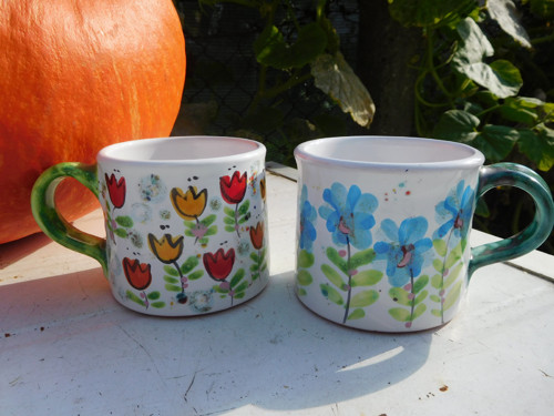 Modré kvítí + tulipánky..4dcl — foto 2