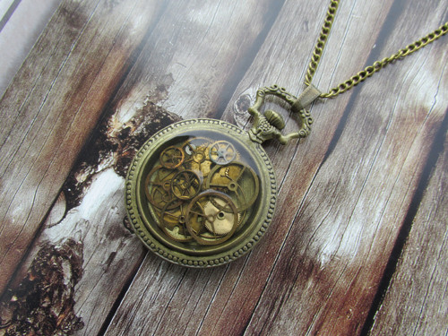 NÁHRDELNÍK - OCELOVÉ MĚSTO, steampunk — foto 6