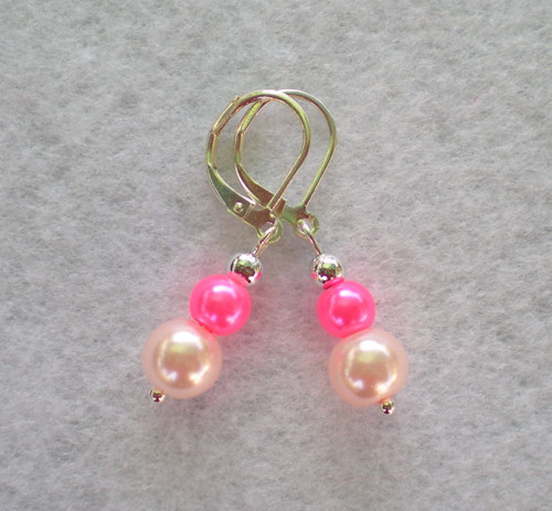 Pink pearls (hvězda + náušnice) — foto 3