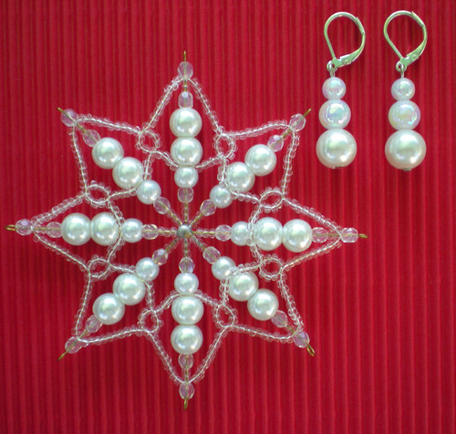 Snow star (hvězda + náušnice) — foto 2