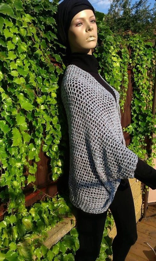Háčkovaný cardigan — foto 3