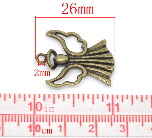Andělíček bronz/ 26x21mm — foto 2
