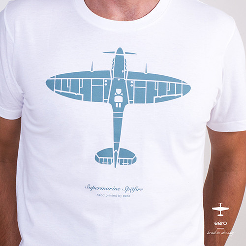 Supermarine spitfire ocean gray / tričko — foto 2