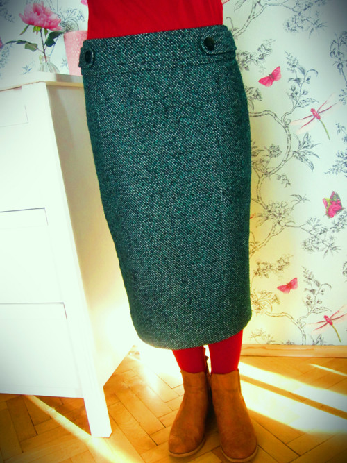 Sukně pencil green — foto 2