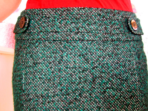 Sukně pencil green — foto 3