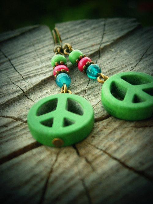 Náušnice Peace... — foto 3