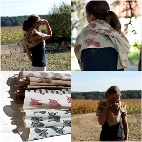 Šála/veverky na ořechu — foto 5