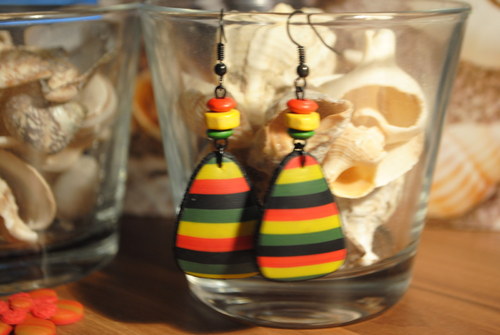 Rasta náušnice — foto 5