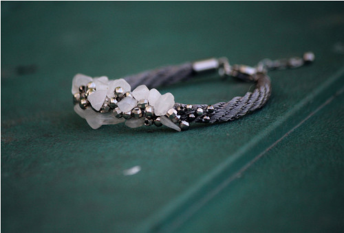 Minerals & Rope / Bílý křemen / silver — foto 3