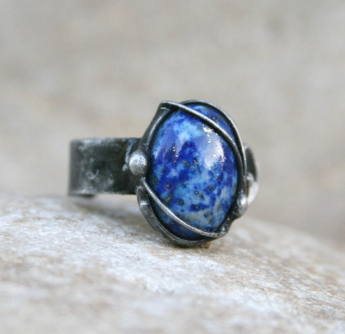 Lapis lazuli prsten — foto 2