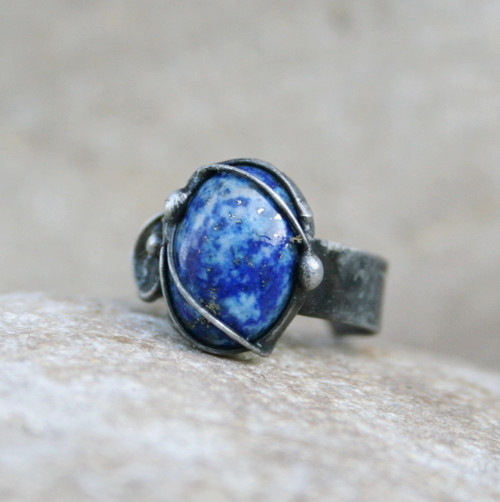 Lapis lazuli prsten — foto 3