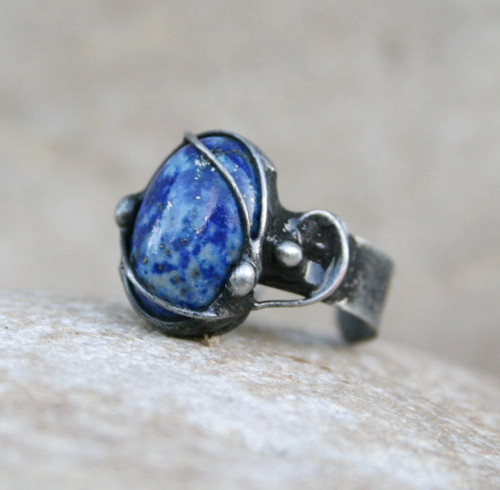 Lapis lazuli prsten — foto 4