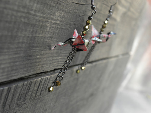 Dračí svět - origami náušnice — foto 2