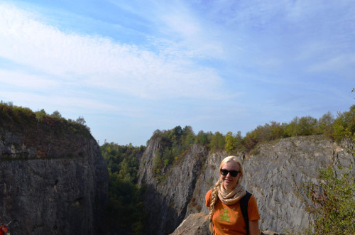 Šátkový nekonečný tunel - béžový — foto 2