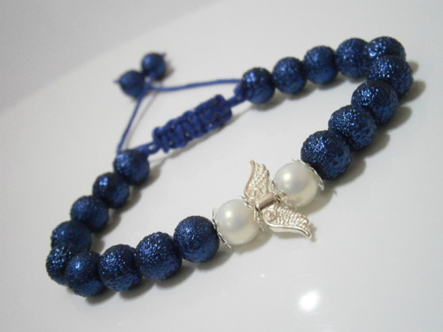 "Andělský" modrý náramek (Unisex) — foto 2