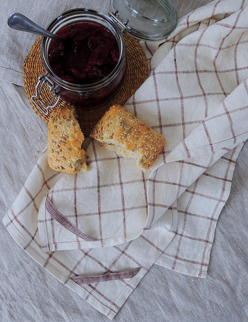Utěrka len - okenní káro — foto 4