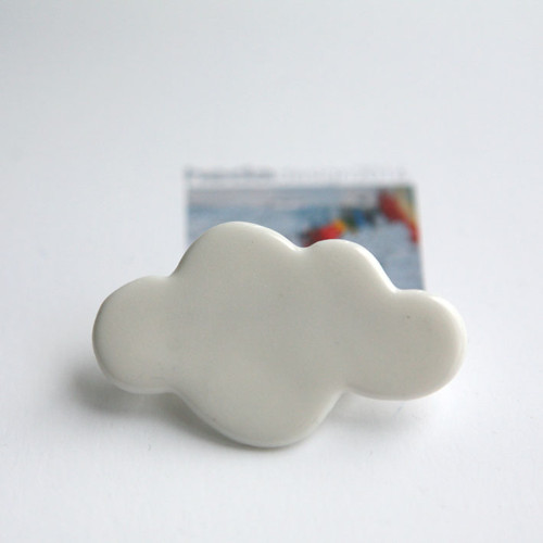 Oblak (porcelánová brož) — foto 4