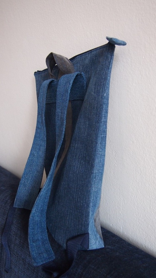 Jeans batoh s kapsou — foto 4